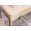 Ver imagem 5 de Escrivaninha Mesa Escritório Spinea 90cm Madeira Clara Natural White Ash Fraxinus com 2 Gavetas