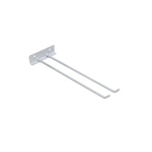 Suporte para Vassouras de Parede Aço Carbono Branco 30cm