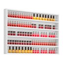 Ver imagem 2 de Porta Esmalte para Salão Capacidade 130 Esmaltes Branco