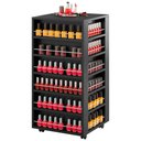Ver imagem 2 de Carrinho Para Esmalte Giratório Preto Capacidade 300 Esmalte