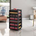 Ver imagem 1 de Carrinho Para Esmalte Giratório Preto Capacidade 300 Esmalte