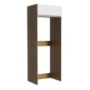 Ver imagem 1 de Porta Geladeira 1 Porta Basculante Rustic/Branco Glamy Madesa