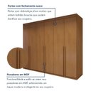 Ver mais imagens de Guarda-Roupa Casal 6 Portas 8 Gavetas 100% MDF Versatil