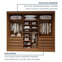 Ver imagem 4 de Guarda-Roupa Casal 6 Portas 8 Gavetas 100% MDF Versatil