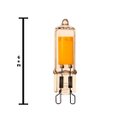Ver imagem 4 de Lampada LED Decorativa G9 Luz Ambar Kit 20 Uni Iluminaçao Decoraçao Retro Quente