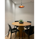 Ver imagem 3 de Mesa de Jantar Cone 70cm Base Madeira Freijó Tampo Freijó - Marrom
