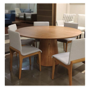 Ver imagem 4 de Mesa de Jantar Cone 70cm Base Madeira Freijó Tampo Freijó - Marrom