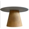 Mesa de Jantar Cone Oval 160x90cm Base Laminada em Madeira Freijó - Branco - 2