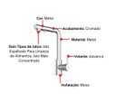 Ver imagem 4 de Torneira Para Cozinha Misturador Prática Celite B5001F5CR0