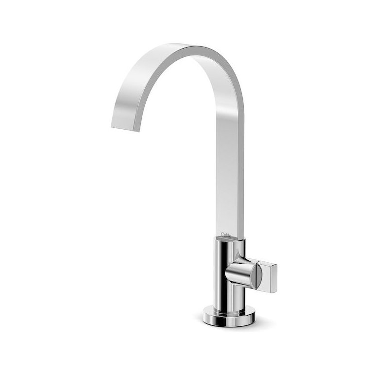 Torneira de Mesa para Lavatório Flow Bica Alta Cromado - Celite