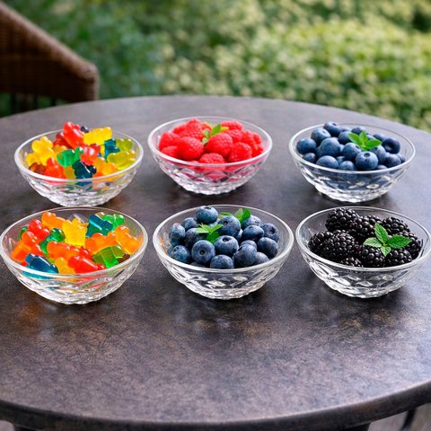 Jogo Tigelas Bowl Sorvete Sobremesa Vidro de 165ml Kit 6pçs