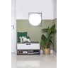 Sapateira Banco para hall de entrada com almofada estilo industrial com porta  branca moderno MDF 84 - 2