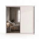 Ver imagem 2 de Guarda-Roupa 2 Portas de Correr com 1 Espelho e 3 Gavetas Vit