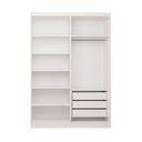 Ver imagem 6 de Guarda-Roupa 2 Portas de Correr com 1 Espelho e 3 Gavetas Vit