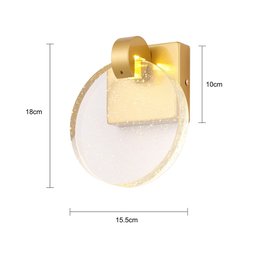 Arandela Nordecor Zoe 2591 Led Dourada Bivolt - 4