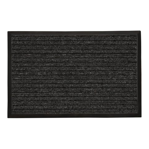 Tapete Duo 90cmx130cm Preto com Borda Unik Kapazi