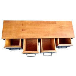 Rack Baixo de Ferro e Madeira - Estilo Industrial com 4 Gavetas - 4
