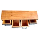 Ver imagem 4 de Rack Baixo de Ferro e Madeira - Estilo Industrial com 4 Gavetas