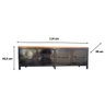 Rack Baixo de Ferro e Madeira - Estilo Industrial com 4 Gavetas - 6