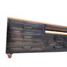 Rack Estilo Industrial de Ferro e Madeira - com 4 Rodízios, 8 Gavetas e 1 Prateleira - 2