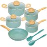 Conjunto de Panelas de Indução Ceramiclife Botanika 7 Peças - Brinox - 1