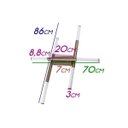 Ver imagem 2 de Plafon de Sobrepor Palito Dourado 86cm 36w 2700k - Cd017 - Bella