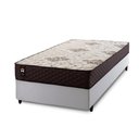 Ver imagem 2 de Conjunto Cama Box Solteiro c/ Molas Ensacadas Allura Branco 88x188x58