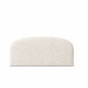 Ver imagem 3 de Kit Cabeceira King 138cm + Recamier Banco Puff Bouclé Fly:Off White
