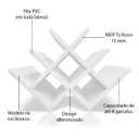 Ver imagem 5 de Suporte Nicho Adega de Garrafa Vinho Colmeia Compacta Balcão Mesa