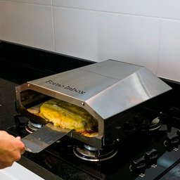 Forno de Pizza Inox Refratário Para Fogão Italiano - 5
