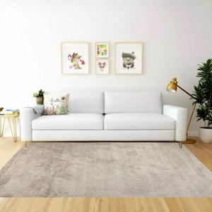 Tapete Sala Escritório 2,00x3,00m Macio Antiderrapante Areia