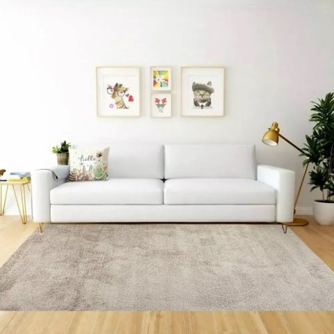 Tapete Sala Escritório 2,00x3,00m Macio Antiderrapante Areia