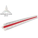 Ver imagem 6 de Régua Triangular Escalímetro De Plástico Tamanho 30 cm Escalas Coloridas Para Engenheiro Profissiona