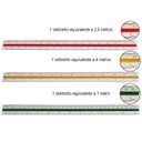 Ver imagem 3 de Régua Triangular Escalímetro De Plástico Tamanho 30 cm Escalas Coloridas Para Engenheiro Profissiona