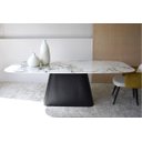 Ver imagem 1 de Mesa Cone Retangular 160x90cm Base Ébano Modelar Moveis Mesa de Jantar Retangular