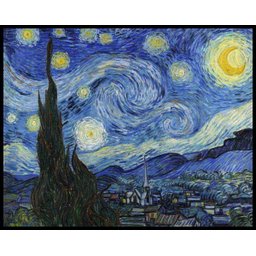 Quadro Decorativo Noite Estrelada Vincent Van Gogh 40x50cm - 1