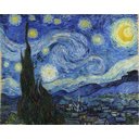 Ver imagem 1 de Quadro a Noite Estrelada Vincent Van Gogh 30x40cm