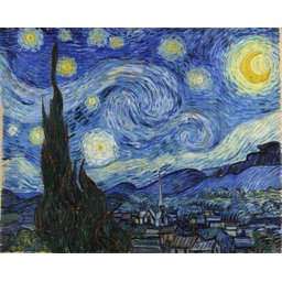 Quadro a Noite Estrelada Vincent Van Gogh 30x40cm - 1