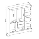 Ver imagem 4 de Guarda Roupa Casal 6 Portas 3 Gavetas Prático - Branco Demóbile