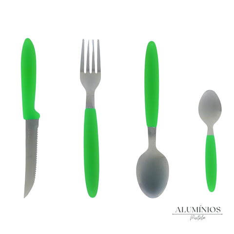 Cj Talheres 25 Pçs - Verde