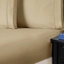 Ver imagem 3 de Jogo de Cama Lençol Queen Conforto Percal 300 Fios 3 Peças - Cáqui