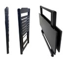 Ver imagem 3 de Conjunto Mesa de MDF 120x70 com 6 Cadeiras Dobráveis Preto