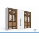 Ver imagem 2 de Guarda Roupa Modulado 6 Ptas 4VD 4g Linea N. Horizonte Neve