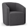 Poltrona Stella Max Bouclê Base Giratória - D'rossi Cor Grafite - 1