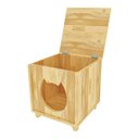 Ver imagem 2 de Casinha para Gatos de Madeira Natural Toca