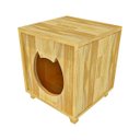Ver imagem 3 de Casinha para Gatos de Madeira Natural Toca