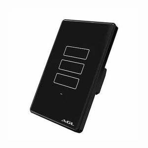 Interruptor Inteligente Agl Wifi Touch 3 Teclas Preto - 40101
