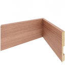Ver imagem 1 de Kit 5 Rodapé MDF 5cm Liso Madeira Laminado Resistente Sala Quarto Cozinha Parede Moderna Design Func