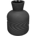 Ver imagem 1 de Vaso Decorativo Enfeite Casa Aparador Garrafa Home&co Vidro 20x13x13cm Preto