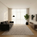 Ver imagem 1 de Tapete Grande para Sala e Quarto Cinza Chenille Texture 2,50x3,50m
